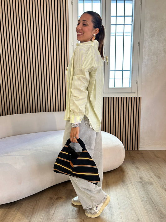 Camicia righe giallo