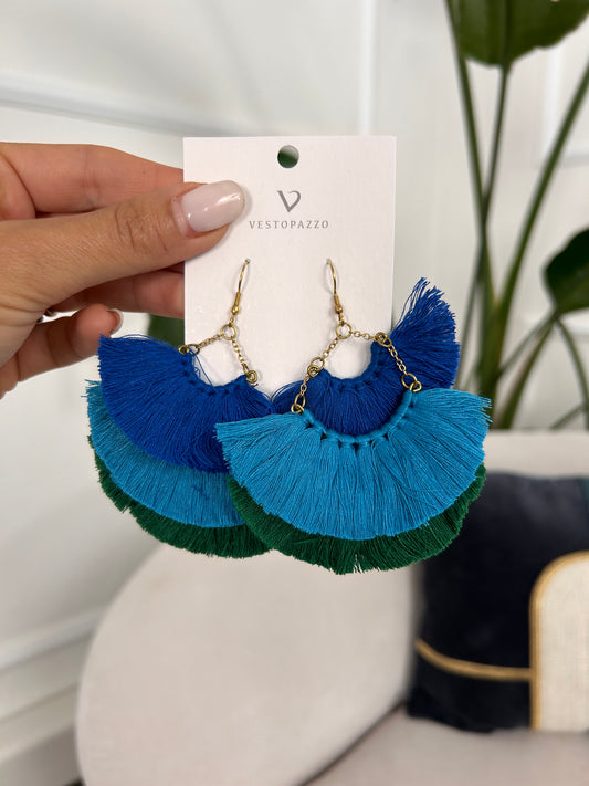 Orecchini tris frange