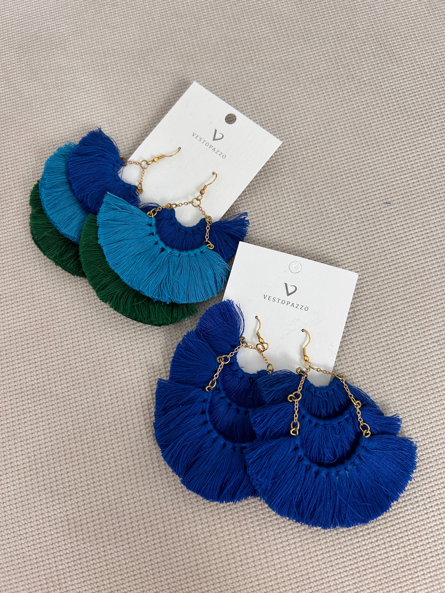 Orecchini tris frange