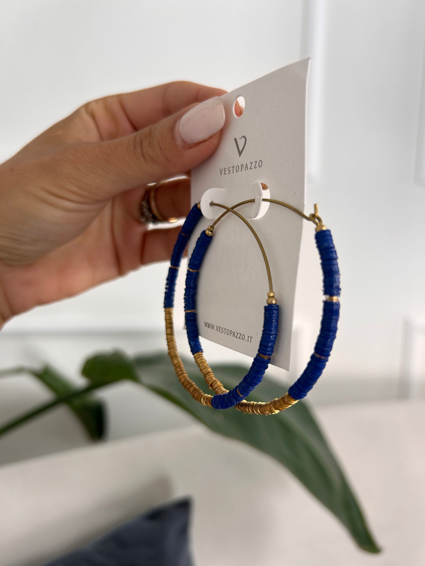 Orecchini cerchio mini paillettes