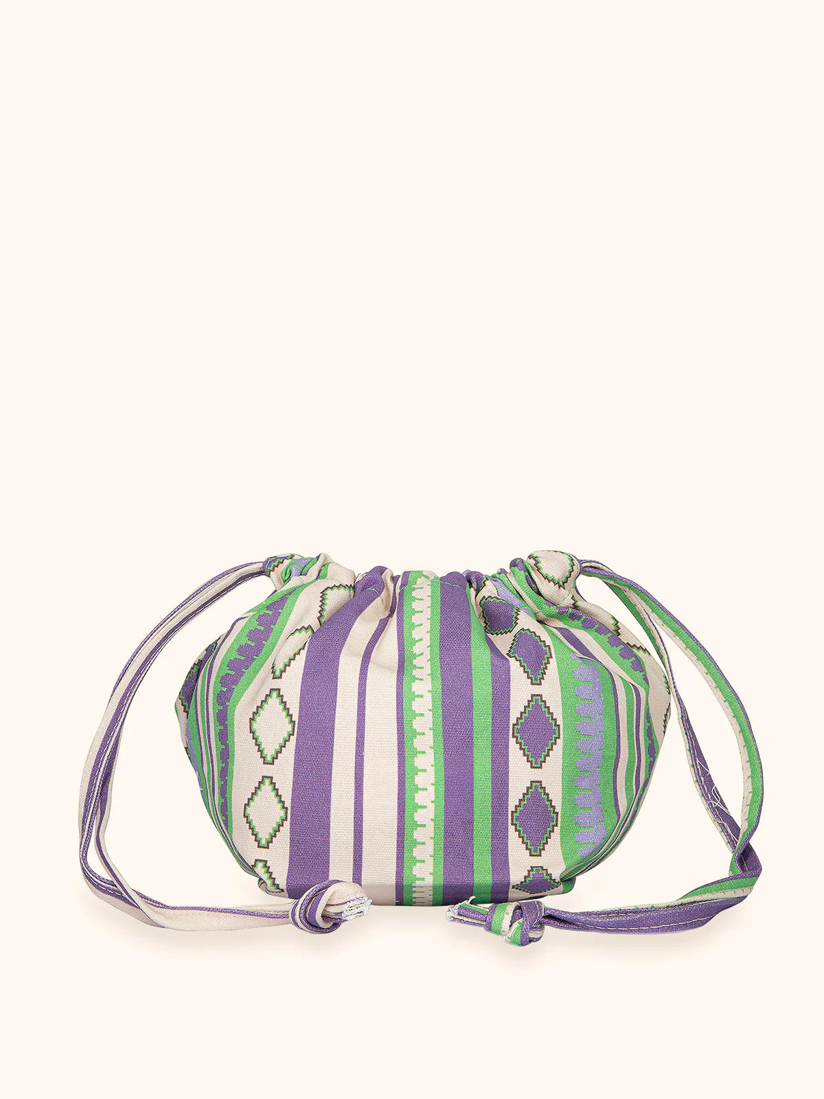 Sack bag fantasia Viola e Verde