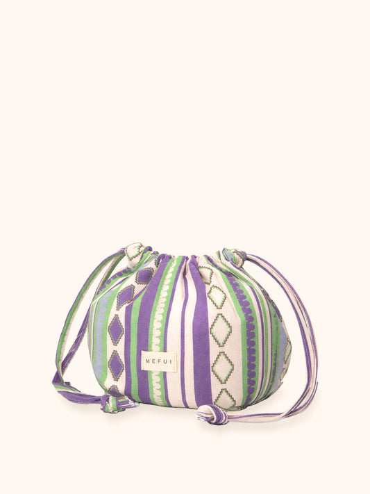 Sack bag fantasia Viola e Verde