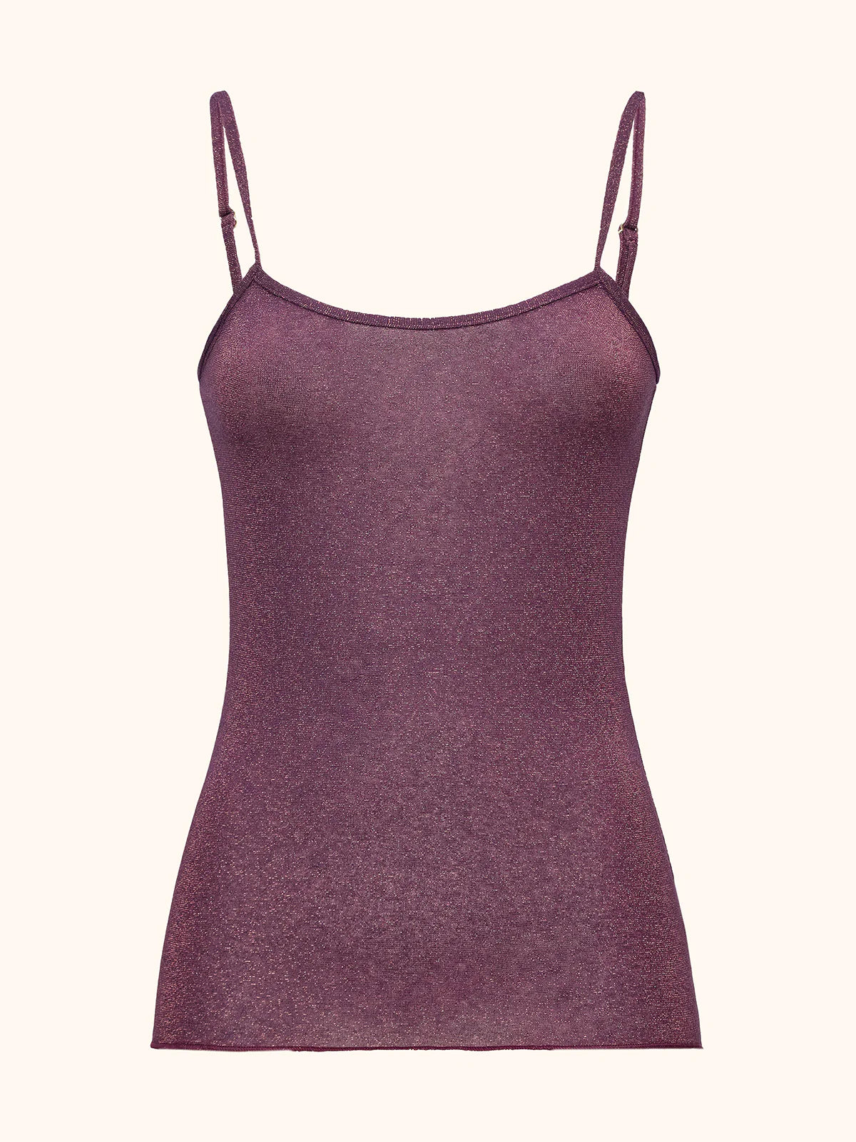 Canotta lurex bordeaux
