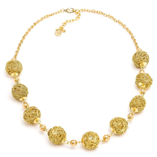 Collana corta 9 sfere micro filo