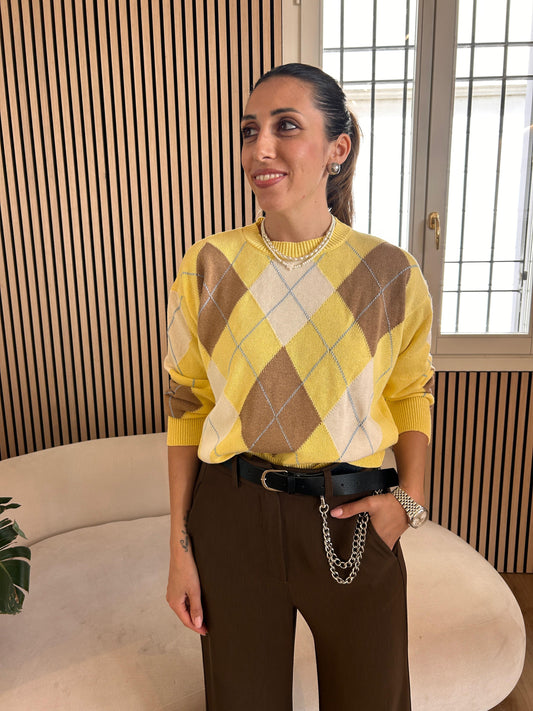 Maglioncino Rombi Giallo