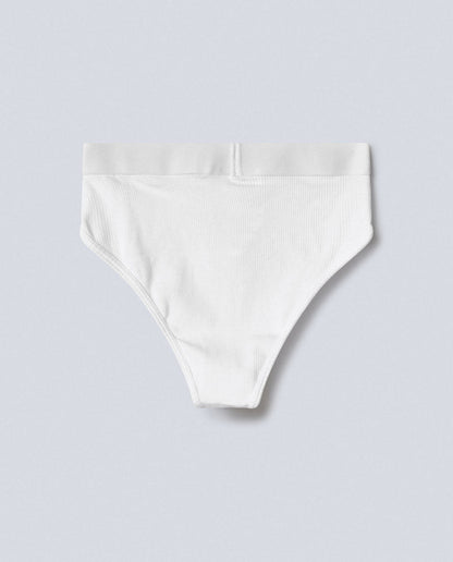 Slip sgambato a vita alta in Costina con Elastico
