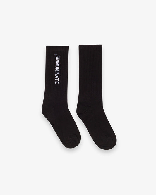 Calza con intarsio verticale nero