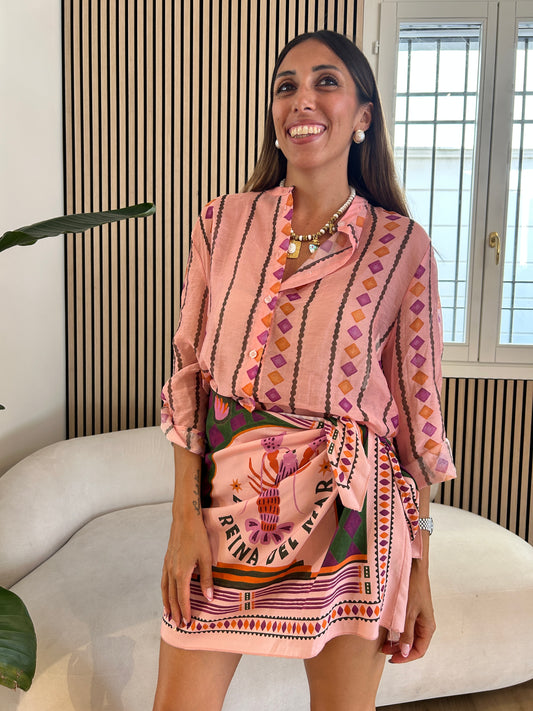 Camicia fantasia rombi