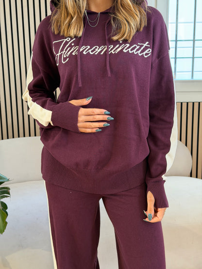 Pantalone a palazzo in maglia