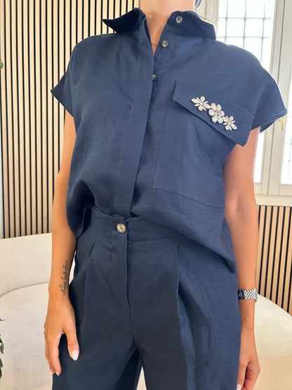Camicia blu
