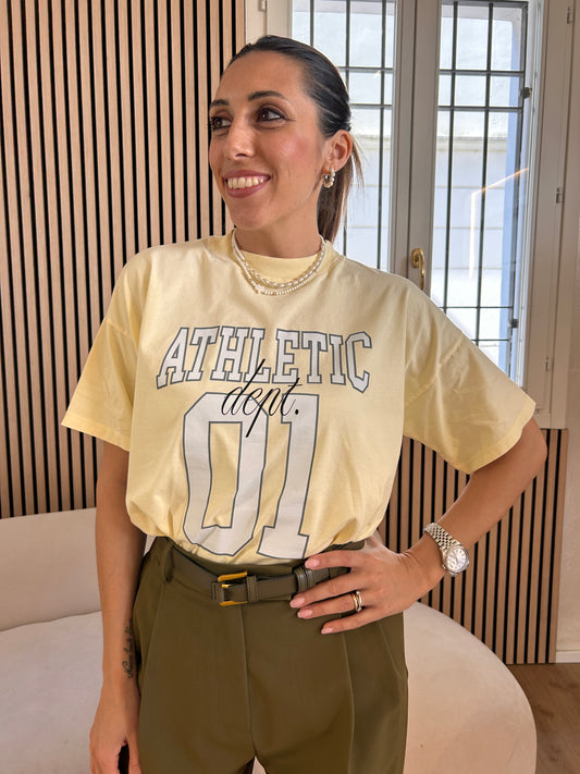T-shirt Athletic giallo