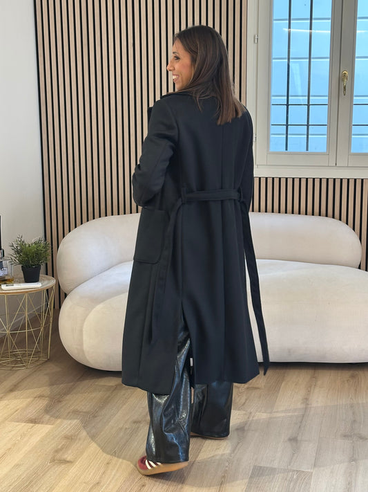 Cappotto lungo nero