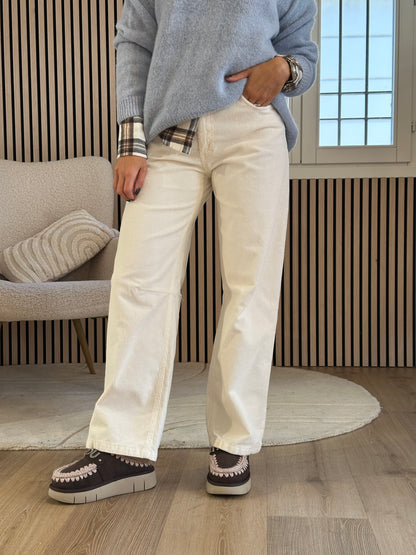 Pantalone velluto burro