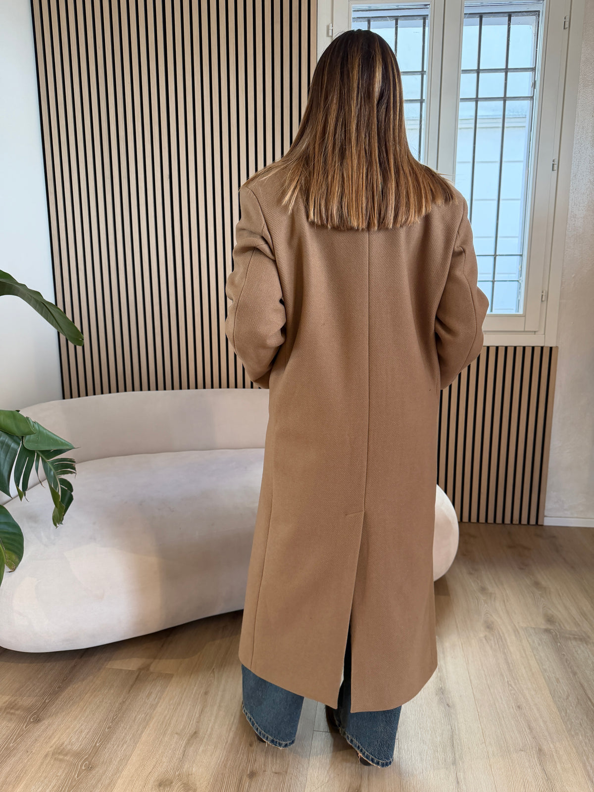 Cappotto lungo in panno