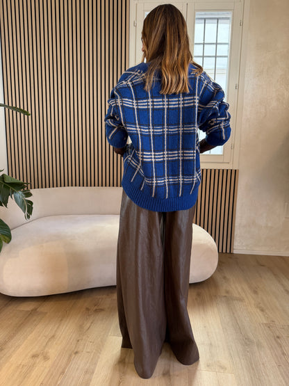 Giacca Tartan bottoni