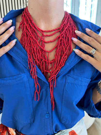 Collana corallo rosso