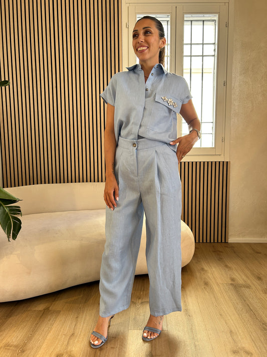 Pantalone celeste