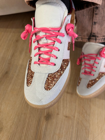 Sneakers vera pelle multicolor