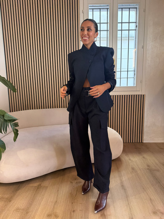 Pantalone tasconi blu