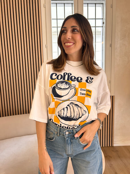 T-shirt stampa coffee