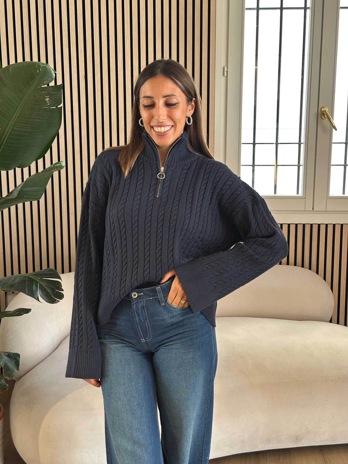 Maglione zip