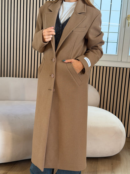 Cappotto lungo in panno