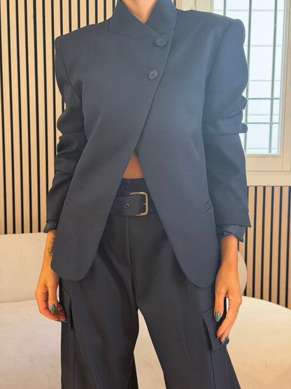 Giacca coreana blu