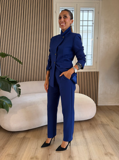 Pantalone sigaretta bluette