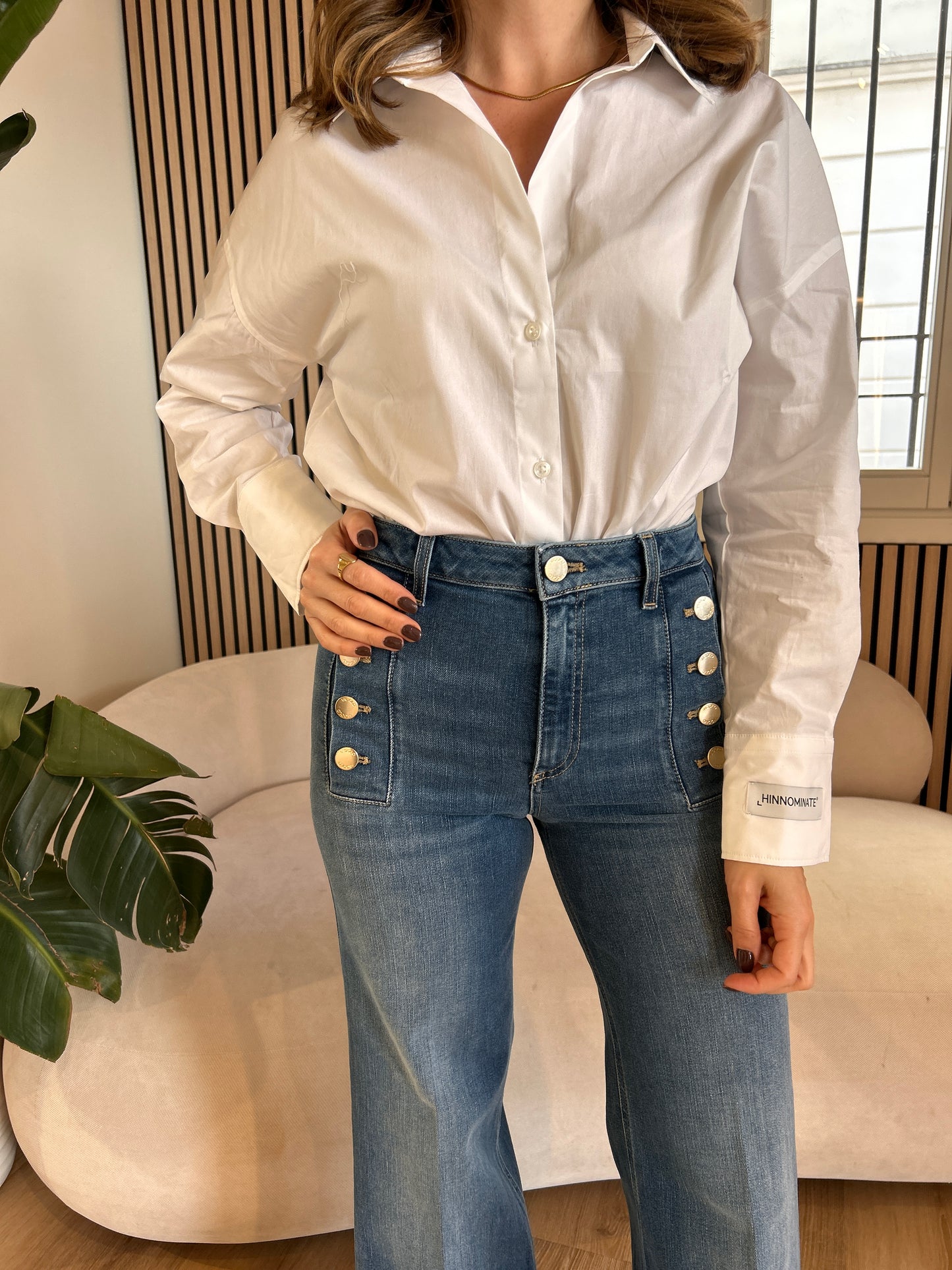 Camicia basica in cotone