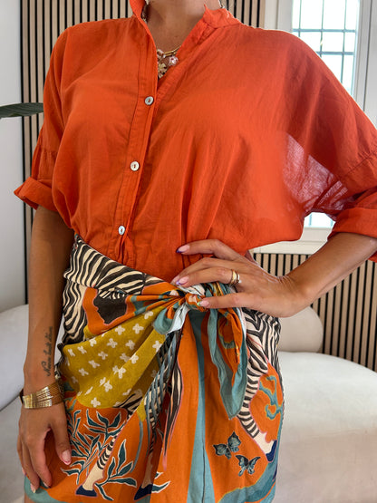 Camicia voile Papaya