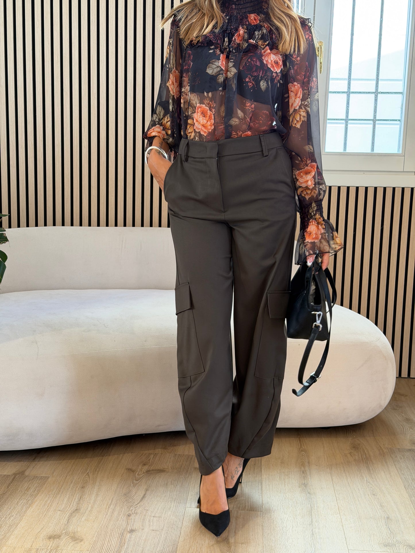 Pantalone baloon cargo militare