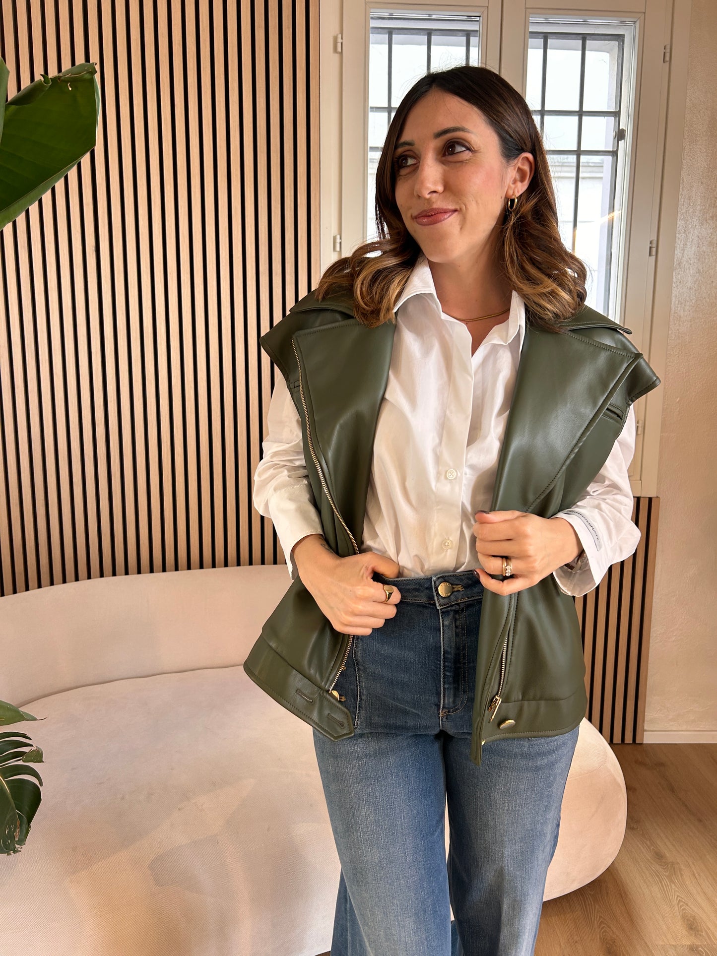 Camicia basica in cotone