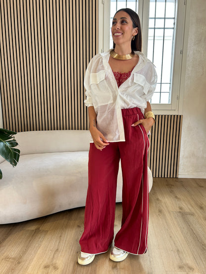 Pantalone rosso banda