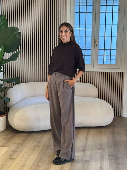 Pantalone nocciola mélange