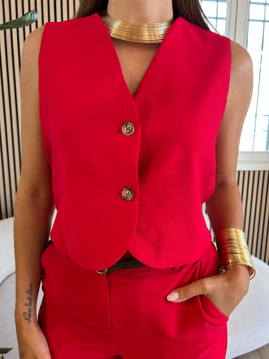 Gilet ciliegia