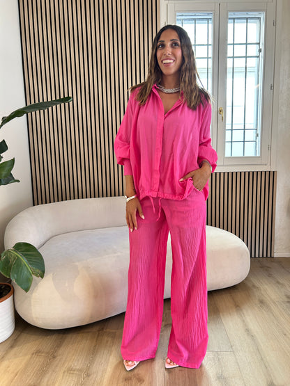 Coordinato lungo fucsia