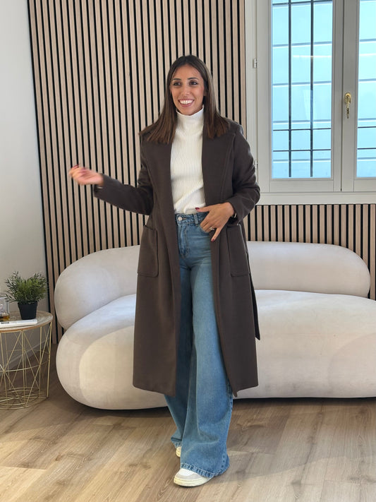 Cappotto lungo moro