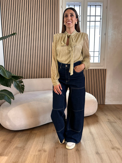Camicia fiocco oro