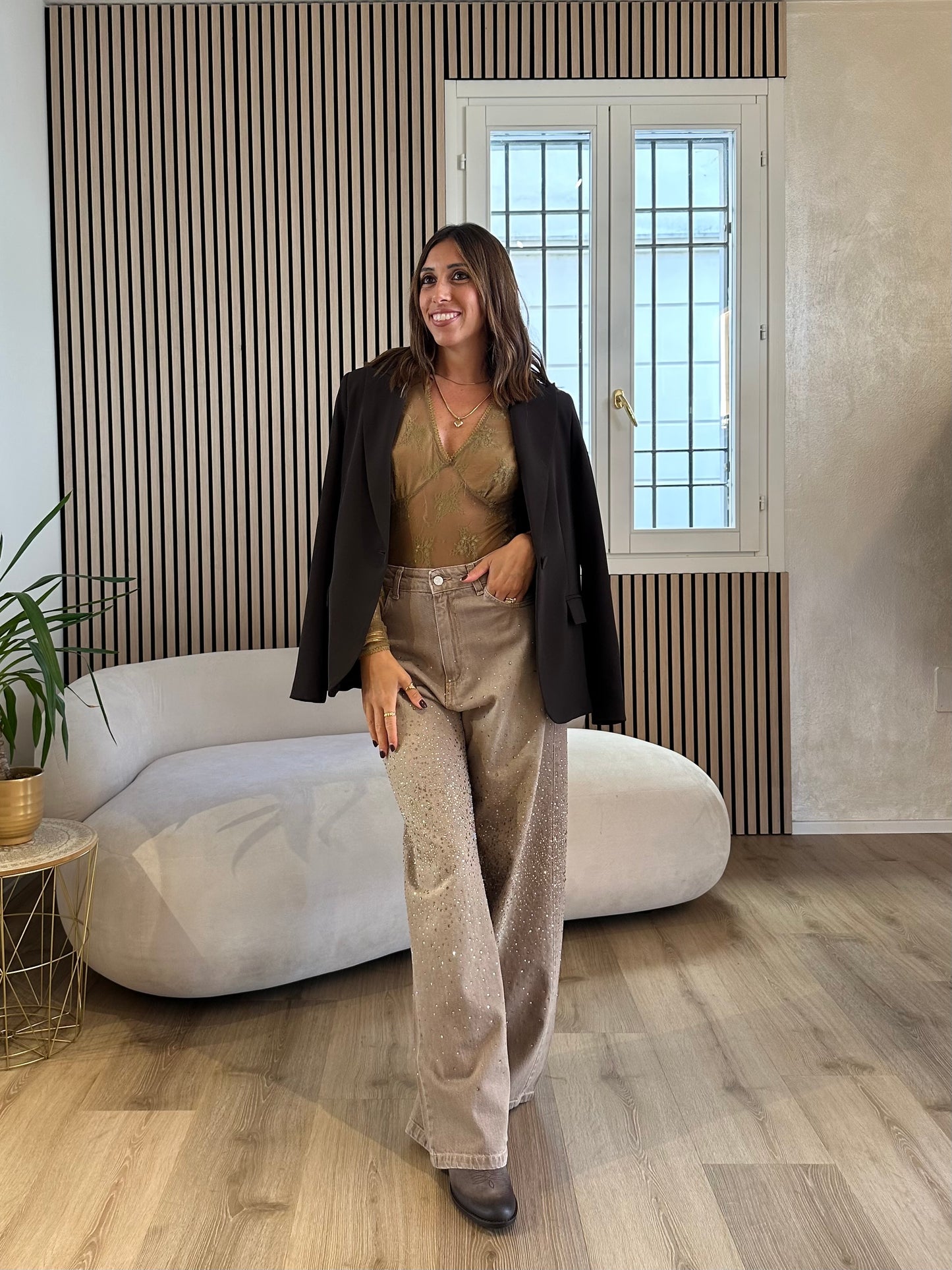 Jeans amelie strass