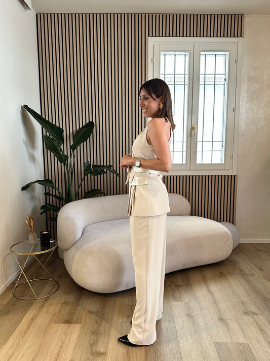 Pantalone flare neve