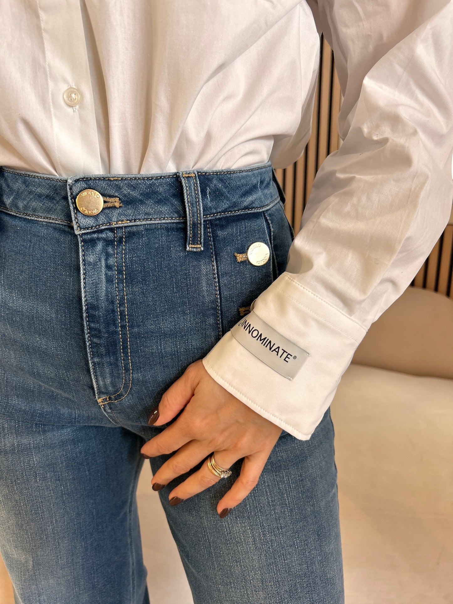 Camicia basica in cotone