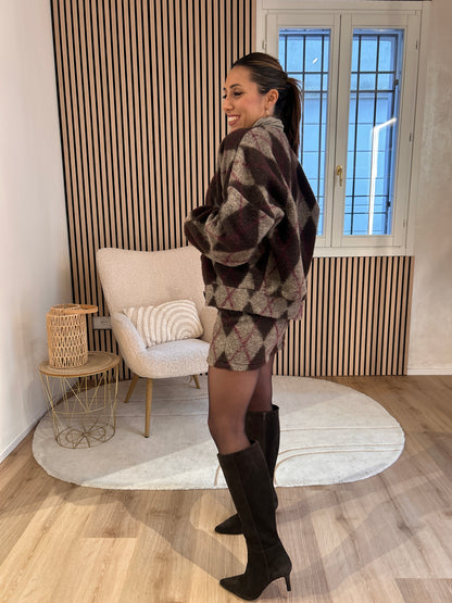 Gonna rombi con cintura