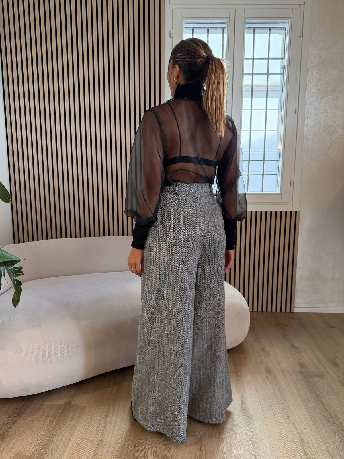 Blusa bralette nero
