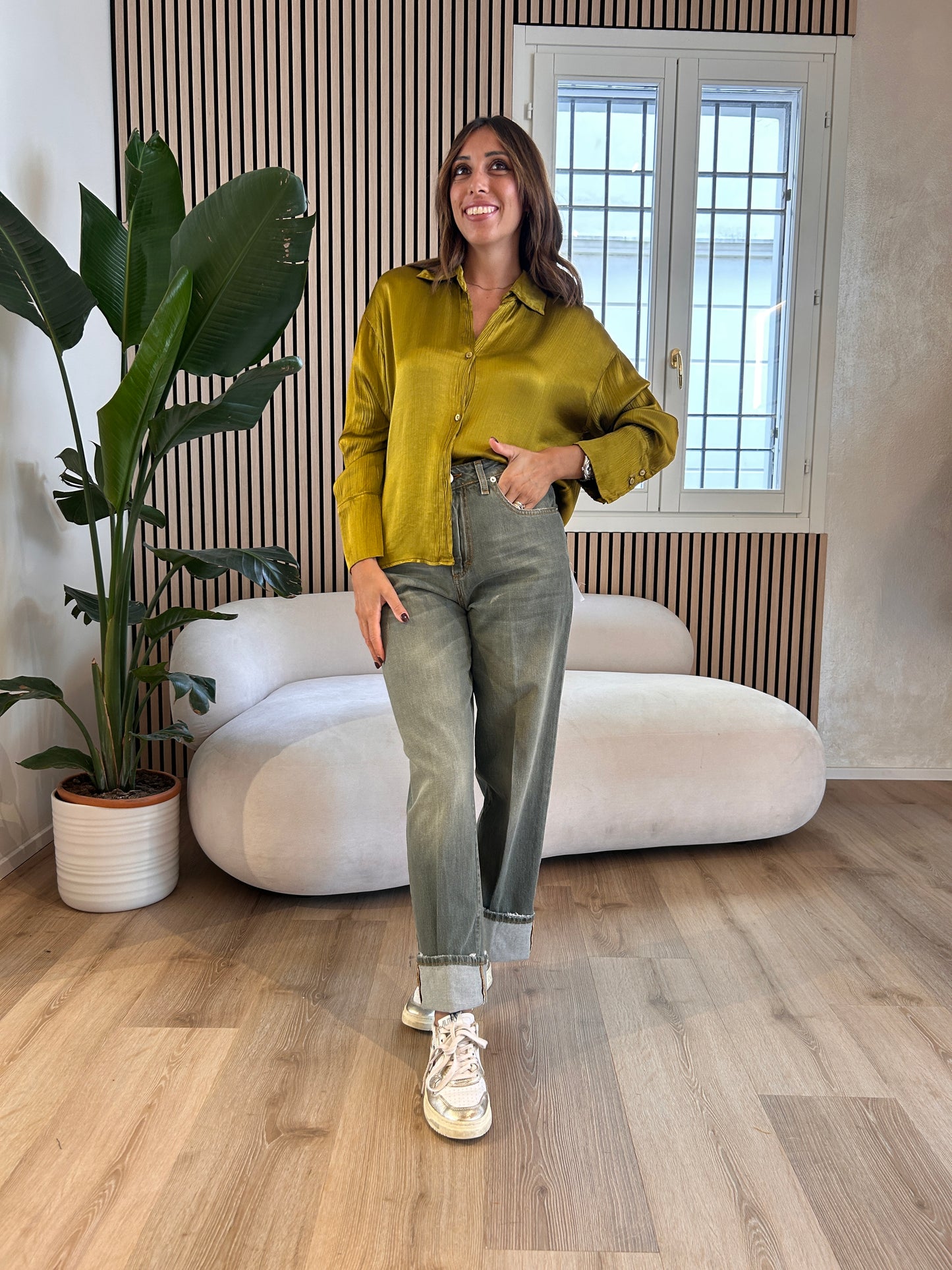 Jeans Mandy militare