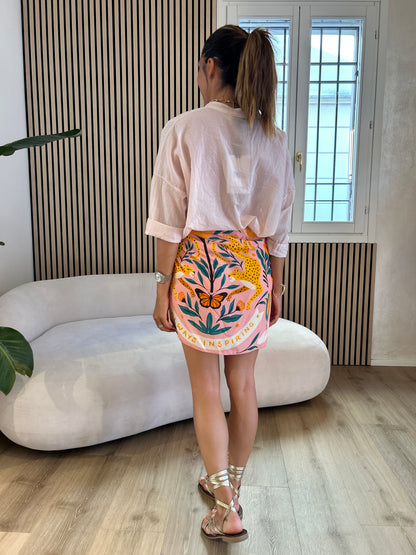 Camicia voile cipria