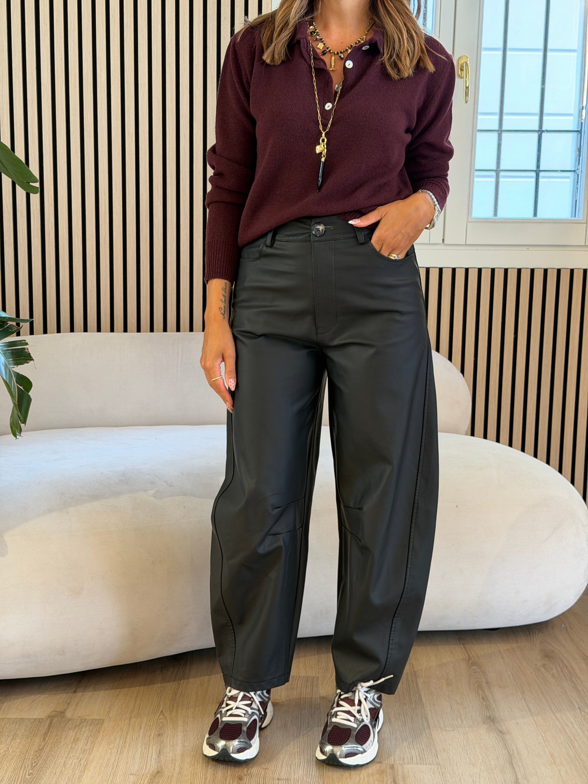 Pantaloni Balloon nero