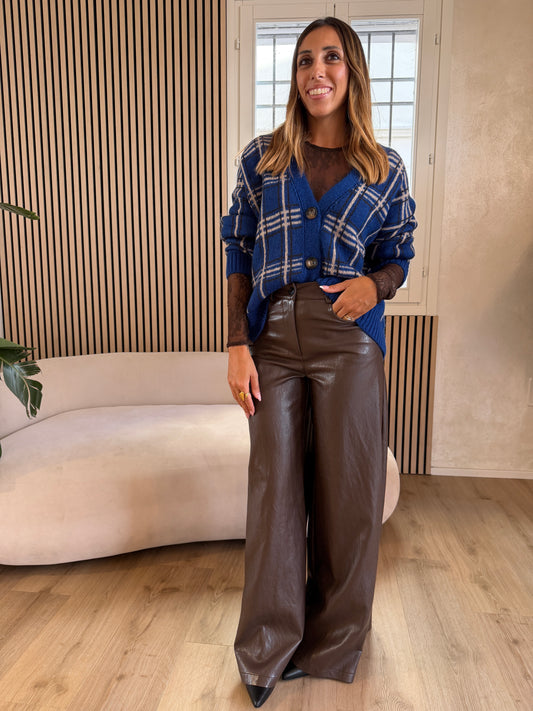 Giacca Tartan bottoni