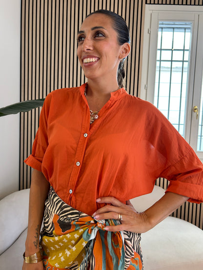 Camicia voile Papaya