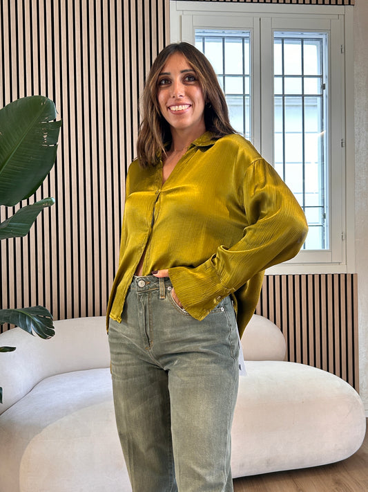 Camicia 100% viscosa olio