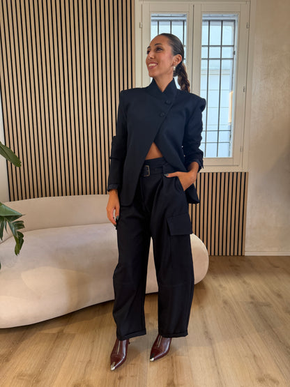 Pantalone tasconi blu